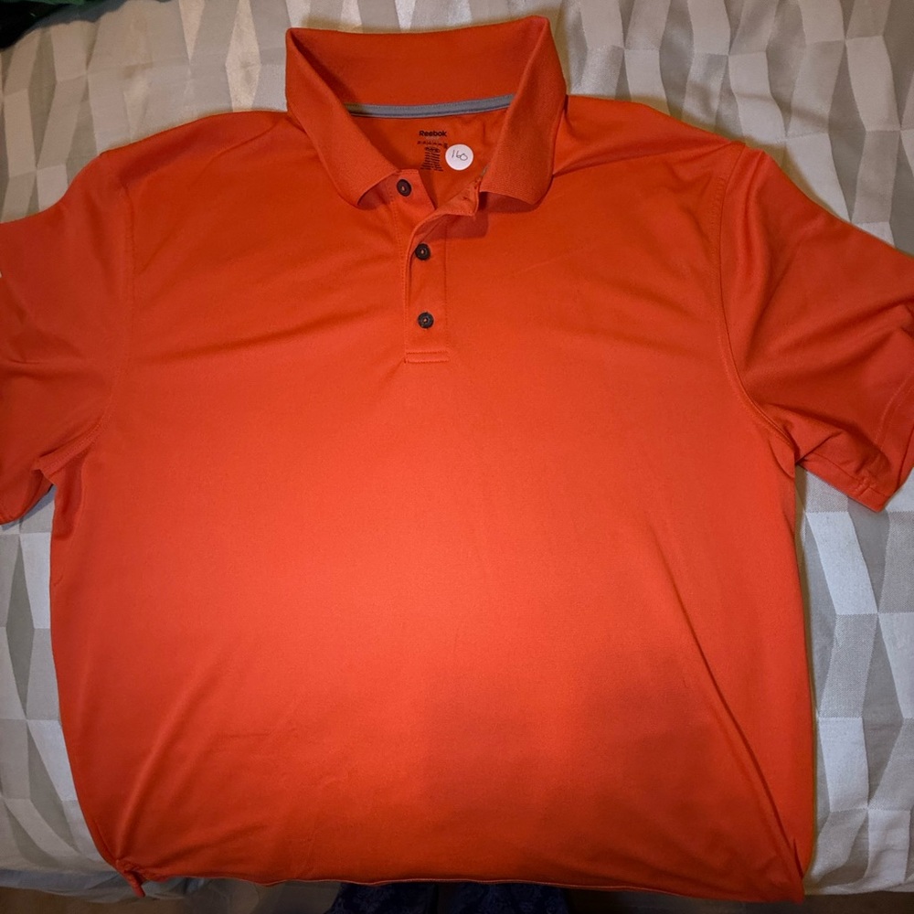 Reebok Men's Vibrant Orange Polo